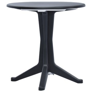 vidaXL Table de jardin Anthracite 70 cm Plastique