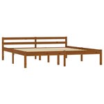 vidaXL Cadre de lit sans matelas marron miel bois massif pin 180x200cm