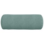 vidaXL Coussins d'accent 2 Pièces Vert Mer Ø 25 x 70 cm