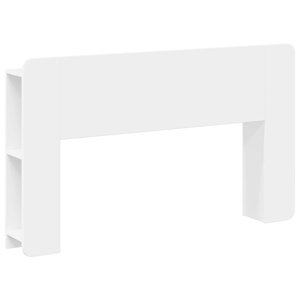vidaXL Cabinet de Tête de Lit avec stockage Blanc 135 x 18 5 x 80 cm