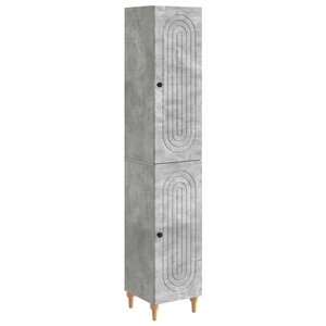 vidaXL Ensemble de Meubles 2 Pièces Gris béton Bois d'ingénierie