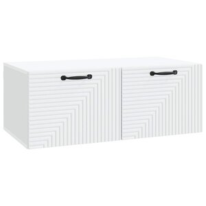 vidaXL Meuble TV mural Blanc 78 5 x 41 x 30 cm Bois d'ingénierie