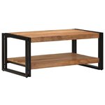 vidaXL Table basse 90x50x38 cm bois massif acacia