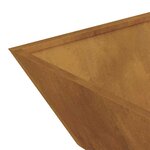 vidaXL Jardinière Bowl 50x50x15 cm en acier corten
