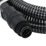Vidaxl tuyau d'aspiration avec raccords en pvc 4 m 22 mm noir