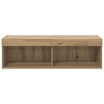 vidaXL Meuble TV mural Panama Chêne artisanal 100 x 30 x 30 cm