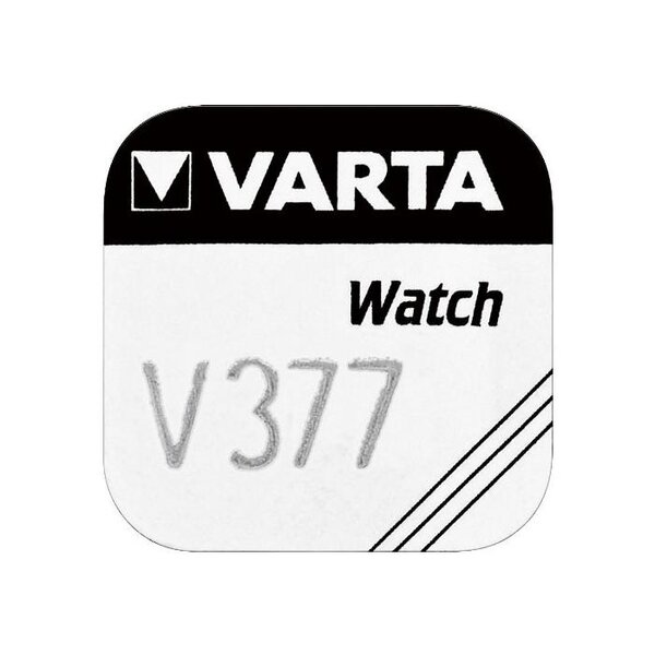 Blister de 1 Pile oxyde argent 'Watch' V377 (SR66) SR626SW 1 55 Volt VARTA