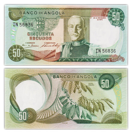 Billet de Collection 50 Escudos 1972 Angola - Neuf - P100