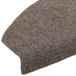 vidaXL Tapis d'escalier auto-adhésifs 15 Pièces Café 80 x 24 5 x 3 5 cm