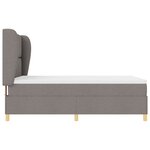 Lit Box Spring vidaXL avec Matelas Taupe 140x190 cm Tissu
