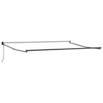 vidaXL Auvent Rétractable Crème 500 × 300 cm Tissu et Métal