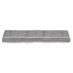 vidaXL Coussin de canapé palette Anthracite 120x40x7 cm
