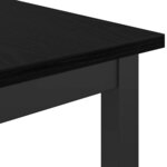 vidaXL table Chêne noir 100 x 50 x 90 5 cm Bois d'ingénierie et acier