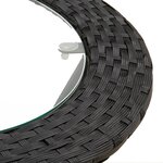 vidaXL Ensemble de canapés en L 2Pièces avec coussins Noir Résine tressée