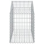 vidaXL Panier de gabions arqué 100x50x60/80 cm Fer galvanisé