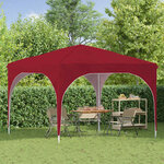vidaXL Tente de fête pop-up 290 x 290 x 245 cm Bordeaux