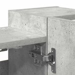 vidaXL Armoire à miroir de bain Gris béton 80x20 5x64 cm Aggloméré