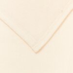 vidaXL Jeté Crème 170 x 130 cm Toison