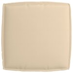 vidaXL Coussin pour assise de palette Beige 60 x 60 x 12 cm