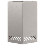 vidaXL Foyer sans fumée Marron 38 x 38 x 51 cm Acier Corten