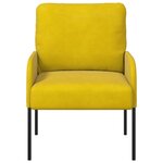 vidaXL Canapés avec coussin 55cm Jaune Contreplaqué