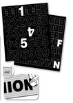 191 lettres adhésives + symboles - 12,5mm / Noir AVERY