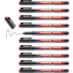 Feutre Permanent 140S Rouge Pointe Super Fine 0 3 mm x 10 EDDING