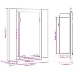 vidaXL Armoire à miroir LED de bain Chêne sonoma 40x12x45 cm Acrylique
