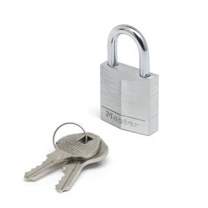 Cadenas à Clé en Aluminium Massif  Gris  3 x 5 2 x 1 6 cm