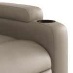vidaXL Fauteuil inclinable de massage Cappuccino Similicuir