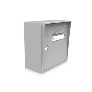 Boîte aux lettres compacte gris souris – fabriquée en France – en résine – ne rouille pas