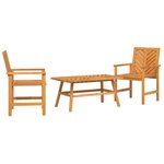 vidaXL Ensemble de salon de jardin Marron Bois d'acacia massif