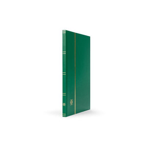 Classeur à bandes pour timbres 16 pages noires. Couleur - Vert