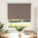 vidaXL Store enrouleur occultant café 110x130cm largeur du tissu