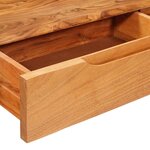 vidaXL Table console Marron 110 x 30 x 80 cm Bois d'Acacia Massif