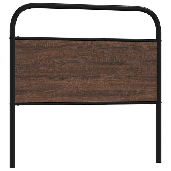 vidaXL Tête de lit chêne marron 100 cm acier et bois d'ingénierie
