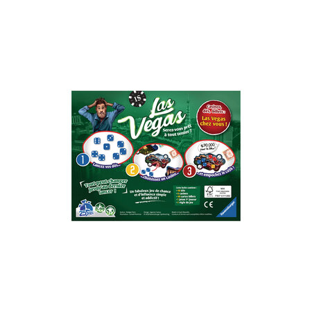 Las vegas - ravensburger - jeu d'ambiance enfants et adultes - pari bluff  et chance - 2 a 5 joueurs des 8 ans - La Poste