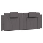 vidaXL Cadre de lit Viana sans matelas gris 140x190 cm similicuir
