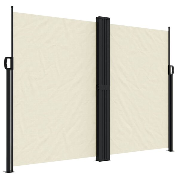vidaXL Auvent latéral rétractable crème 180x1000 cm