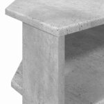 vidaXL MeubleTVd'Angle Gris béton 102x40 5x45cm Bois d'ingénierie