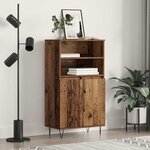 vidaXL Haut Armoire Marron 60 x 36 x 110 cm Bois d'ingénierie
