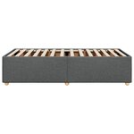 vidaXL Cadre de lit Gris foncé 100 x 200 cm Tissu