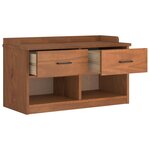 vidaXL Banc de couloir SANDNES 87x40x50 cm bois de pin massif