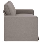 vidaXL Canapé Taupe 182 x 80 x 82 cm tissu