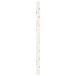 vidaXL Tête de lit murale Blanc 206x3x63 cm Bois massif de pin