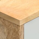 vidaXL Meuble TV 110x35x48 cm Bois de manguier massif