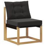 vidaXL Sofa de milieu extérieur Blanc