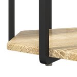 Table d'appoint vidaXL 2 pièces en bois d'ingénierie chêne Sonoma et métal