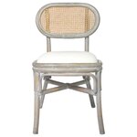 vidaXL Chaises à manger lot de 2 gris Lin