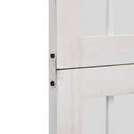 vidaXL Cloison de séparation 4 panneaux blanc bois de paulownia massif